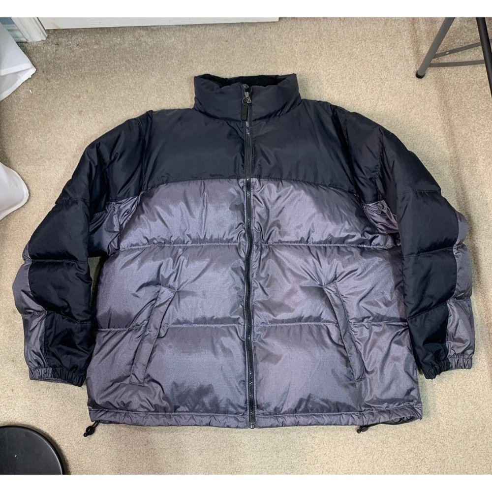Colorado Brand Black/Silver Down Puffer Coat Size XL but Wears like an XXL Overs